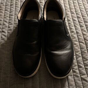 Cole Haan Black Leather Slip-On Loafers